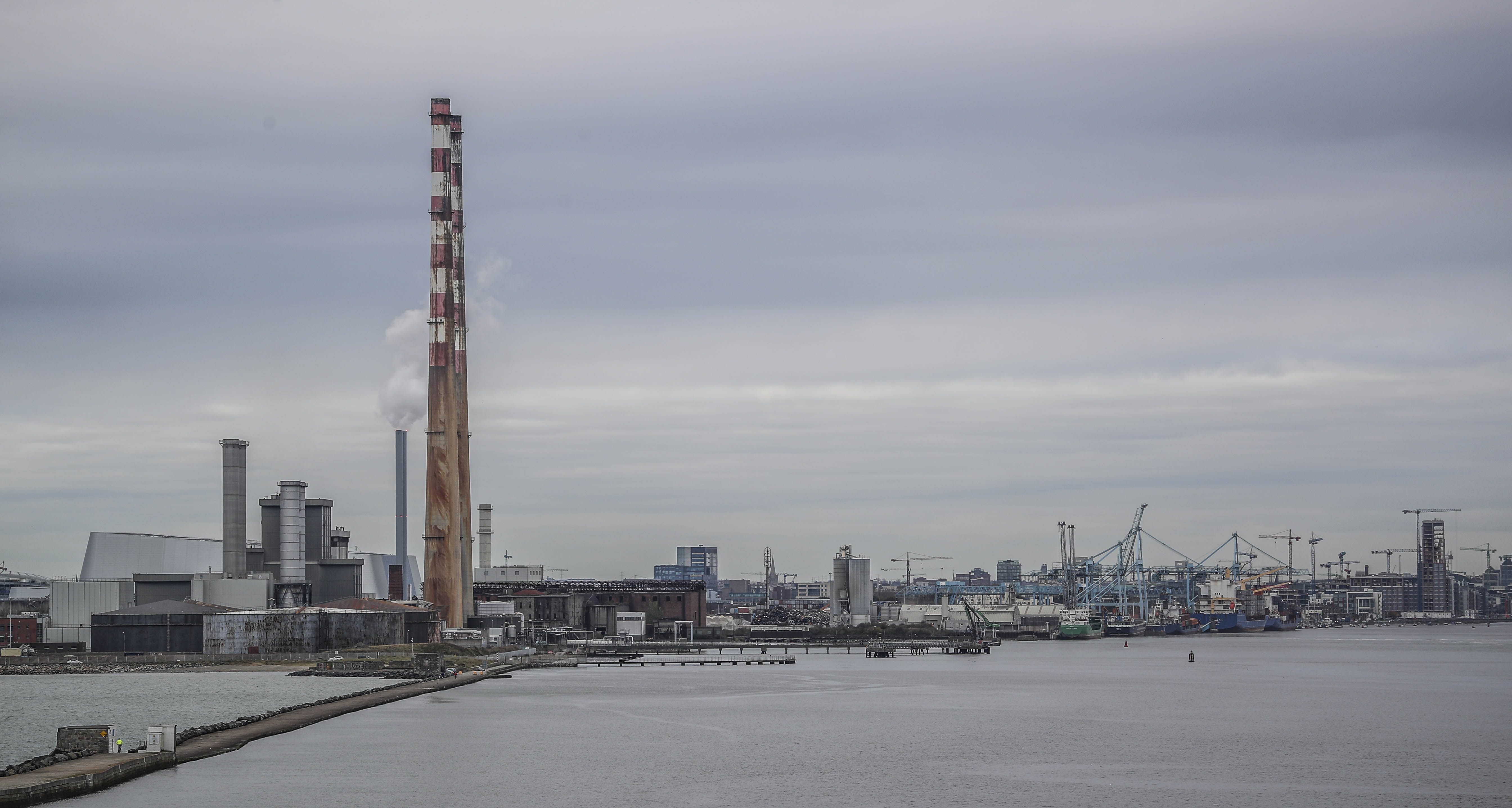 Poolbeg Chimneys CMcCabe Dublin Port