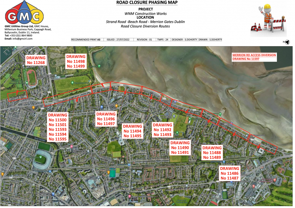 Strand Road Road Closure Works Notice Dublin Port