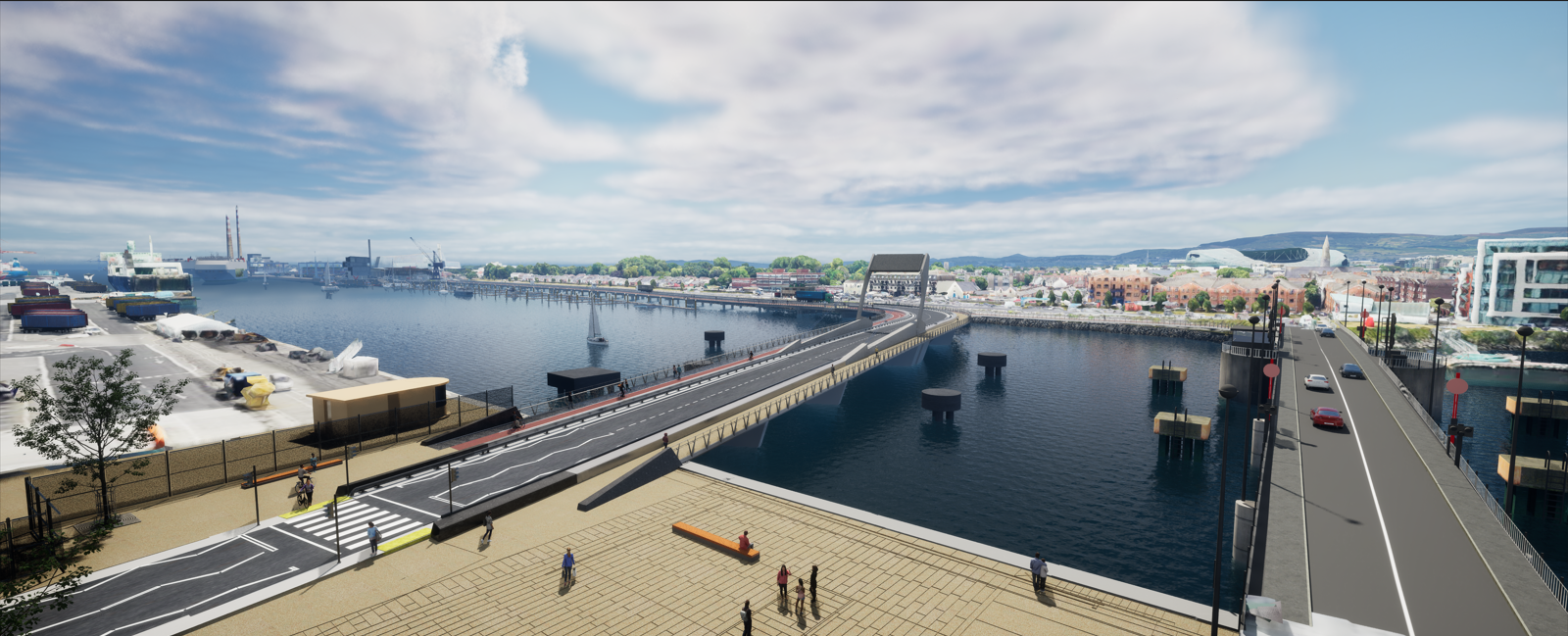Dublin Port Company lodges planning application for 3FM Project to transform port lands focused on the Poolbeg Peninsula Dublin Port Company lodges planning application for 3FM Project to transform port lands focused on the Poolbeg Peninsula