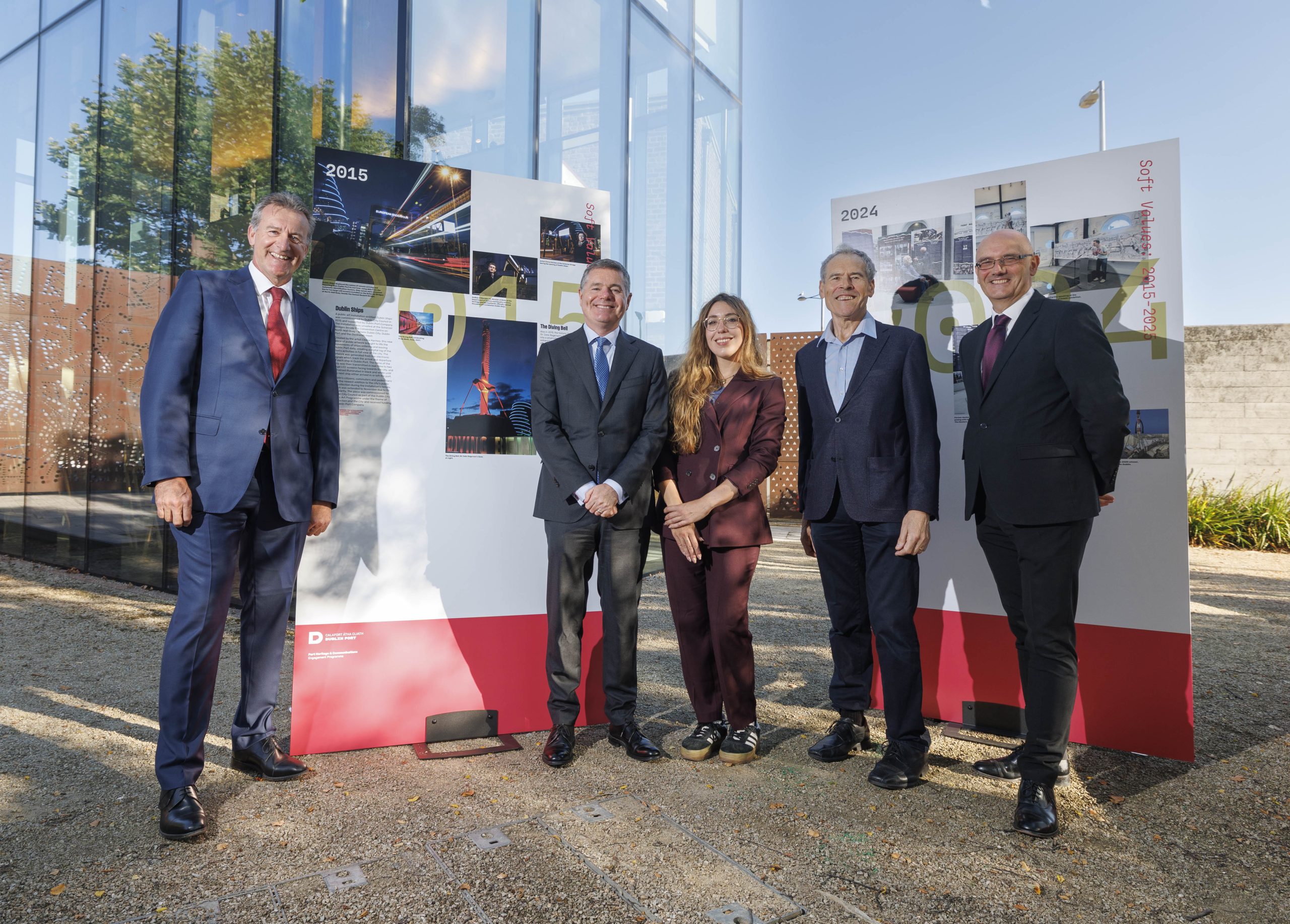 Minister Paschal Donohoe launches the Soft Values Exhibition at the Substation