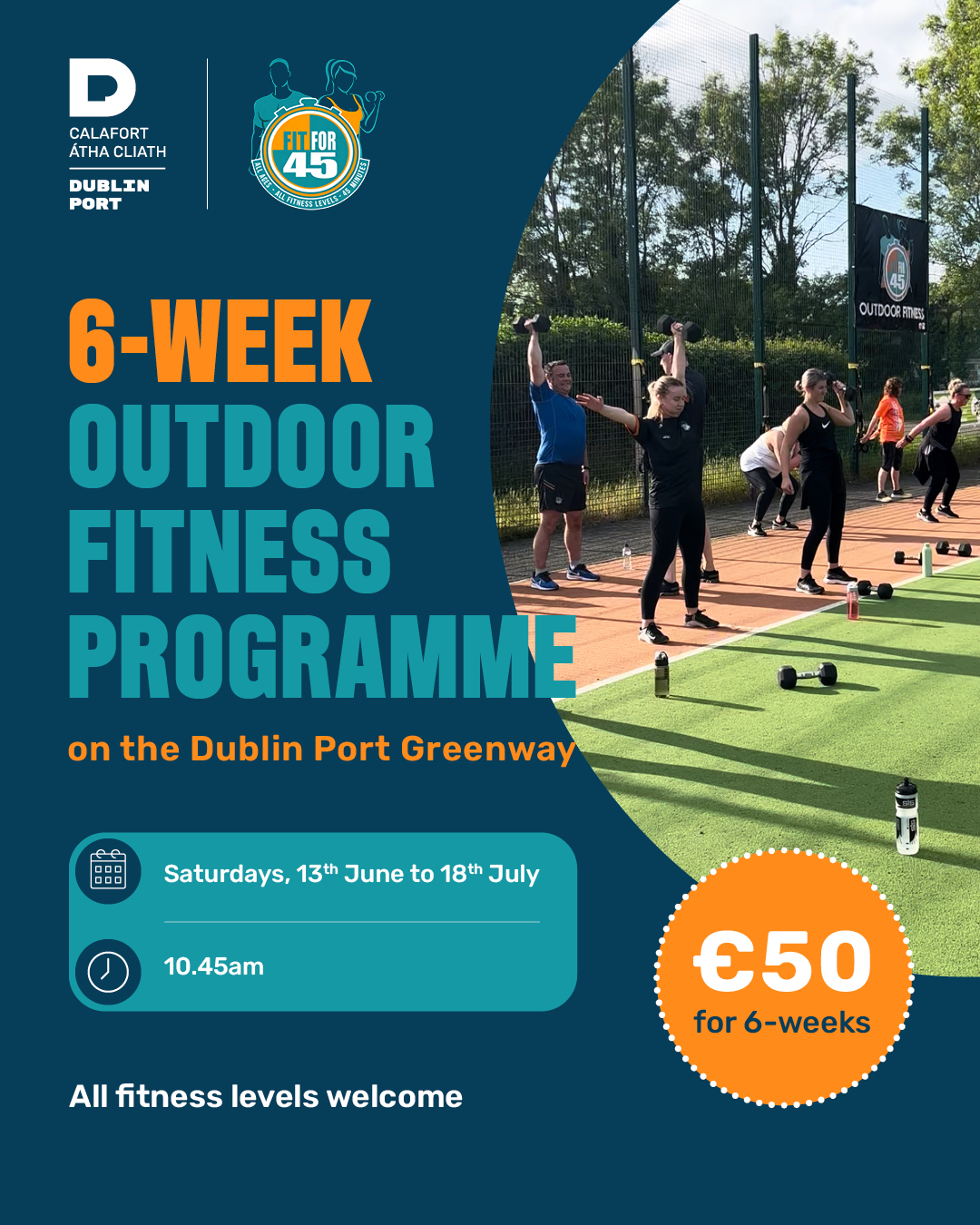 6-Week Outdoor Fitness Programme on the Dublin Port Greenway